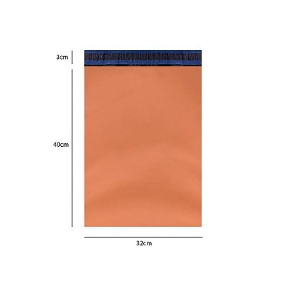 Envelope Plástico de Segurança Coex Laranja 32x40