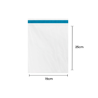 Envelope Plástico Transparente com Lacre 19x25