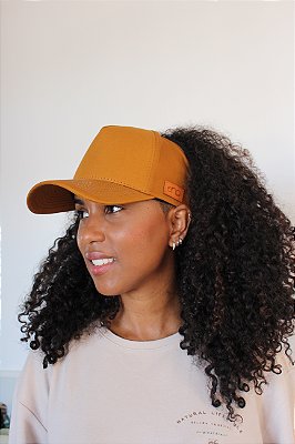 CapCachos Caramelo Elástico - Boné Para Cabelos Volumosos Cacheados e Crespos