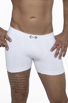 Cueca Boxer Sem costura ROMA Setas Branco