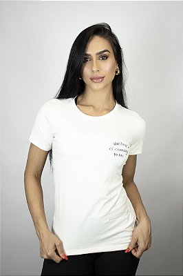 Camiseta de Algodão Vanilla Feminina Off White