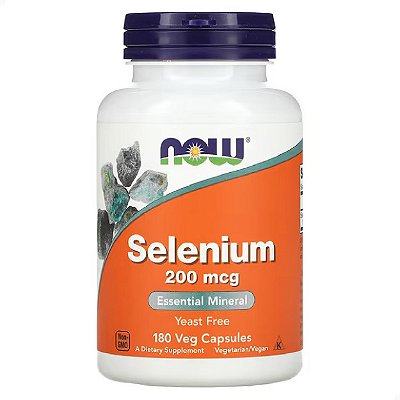 Selênio 200 mcg 180 veg caps Now Foods