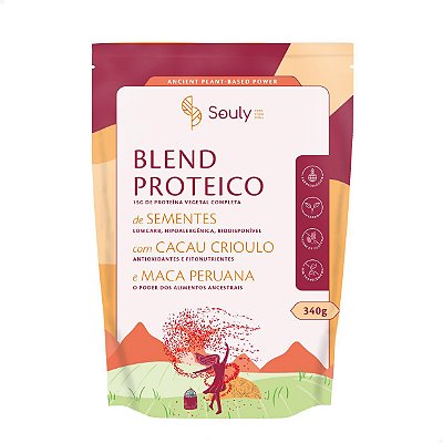 Blend Proteico com Cacau e Maca Peruana 340g Souly