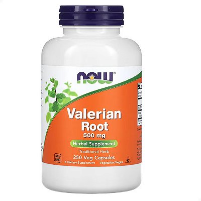 Valerian Root 500mg Calmante Natural 250 veg caps Now Foods