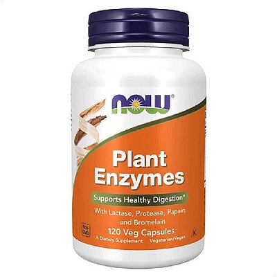 Enzimas Digestivas de Planta  120 veg caps Now Foods