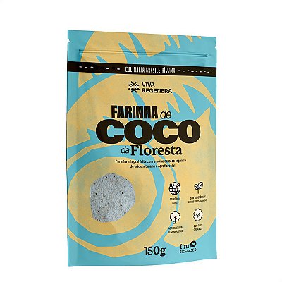 Farinha De Coco da Floresta Orgânico 150g Viva Regenera