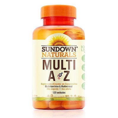 Multi A-z Multivitaminico Sundown Vitaminas 120 Cp Importado