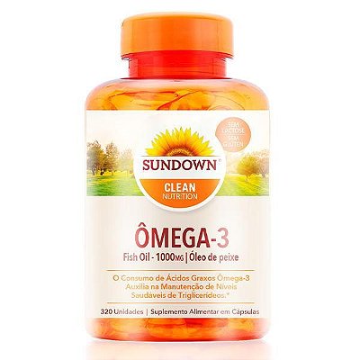 Ômega 3 Fish Oil 1000mg 320 caps Sundown Vitaminas