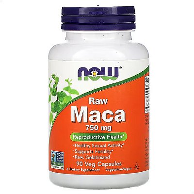 Maca Peruana Pura 750mg 90 veg caps Now Foods