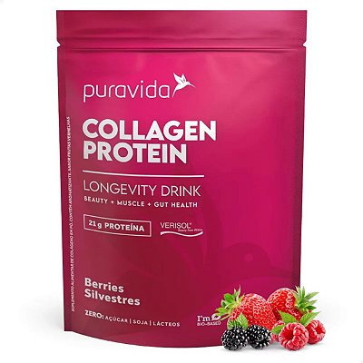 Collagen Protein Verisol Berries Silvestres 450g Puravida