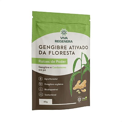 Gengibre Ativado da Floresta em Pó 60g Viva Regenera