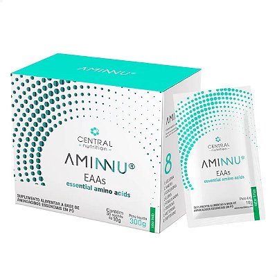 Aminnu EAAs 10g Limão 30 Sachês Central Nutrition