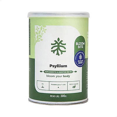 Psyllium em Pó Natural Saciedade 300g Ocean Drop