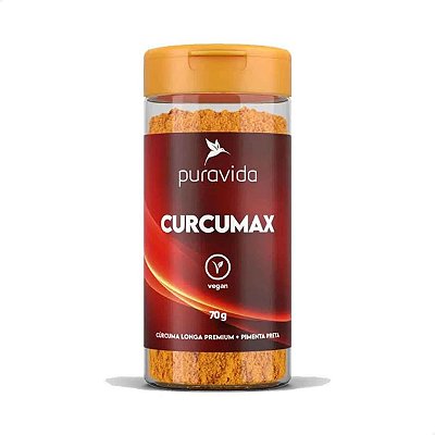 Curcumax Cúrcuma Premium com Pimenta Preta 70g Puravida