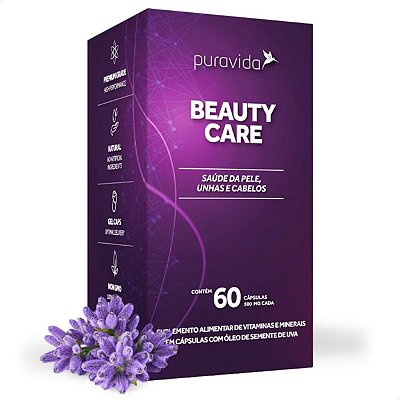 Beauty Care Cabelos, Unhas e Pele 60 caps Puravida