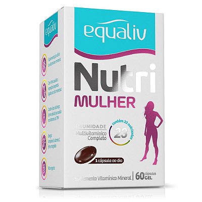 Nutri Mulher Multivitamínico  de A-Z  60 caps Equaliv