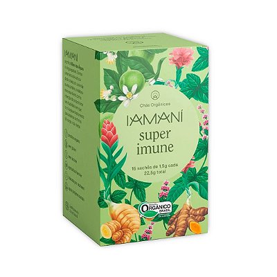 Chá Funcional Orgânico Super Imune 15 Sachês Iamaní