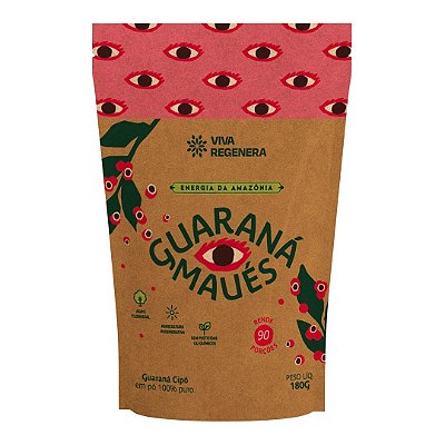 Guaraná Maués Orgânico 180g Viva Regenera