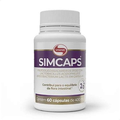 Simcaps Probiótico 400mg 60 caps Vitafor