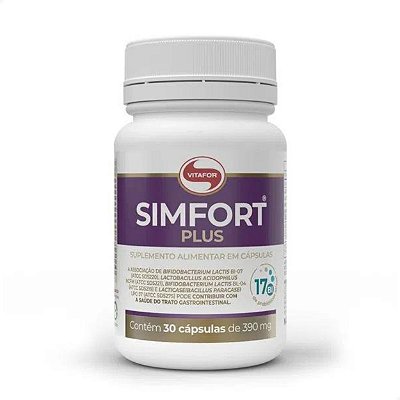 Simfort Plus Probiótico Alta Concentração 30 caps Vitafor