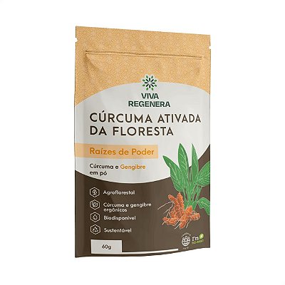 Cúrcuma Ativada da Floresta sem Pimenta 60g Viva Regenera