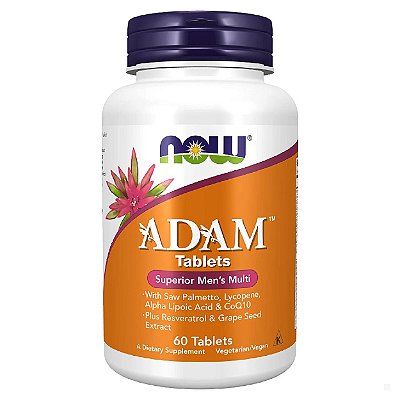 Adam Multivitamínico 60 tabs Now Foods