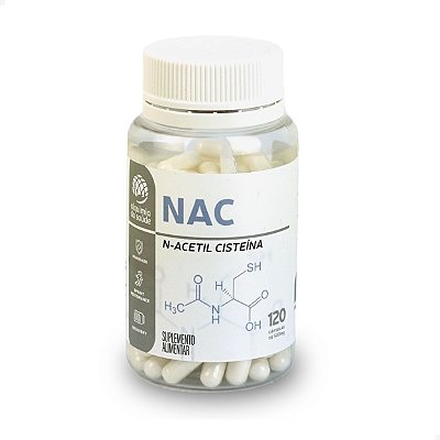 NAC N-Acetilcisteína 500mg 120 cap Alquimia da Saúde