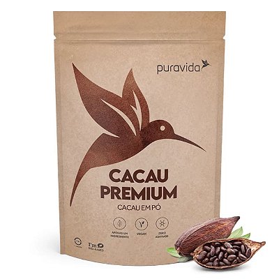 Cacau Premium em pó 250g Puravida