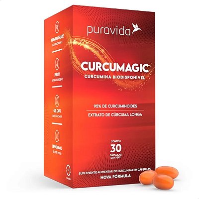 Curcumagic Curcumina Biodisponível 30 caps Puravida