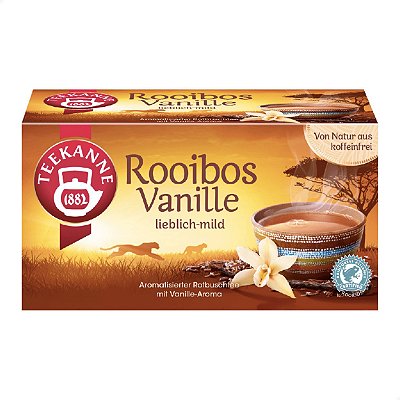 Chá Vermelho de Rooibos com Baunilha 20 saq. 35g Teekanne