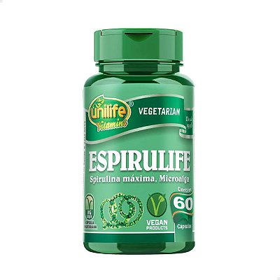 Espirulife Spirulina 500mg 120 caps Unilife