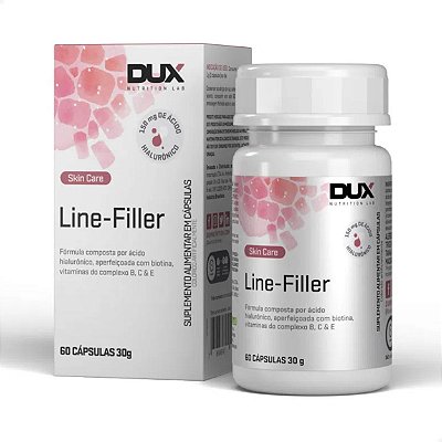 Line Filler Hialurônico 60 caps  Dux Nutrition