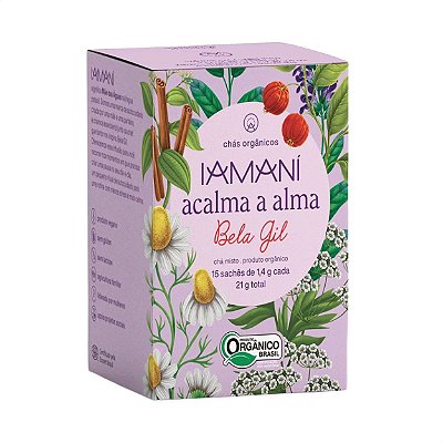 Chá Funcional Orgânico Acalma a Alma Bela Gil 15 sachês Iamaní