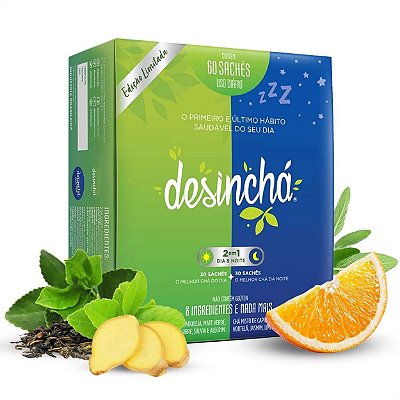 Desinchá Misto 2 em 1 Dia e Noite 60 sachês