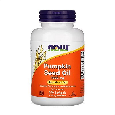 Óleo de Semente de Abóbora 1000mg 100 caps Now Foods