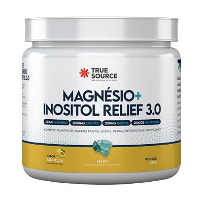 Magnésio Inositol Relief 3.0 Maracujá 350g True Source