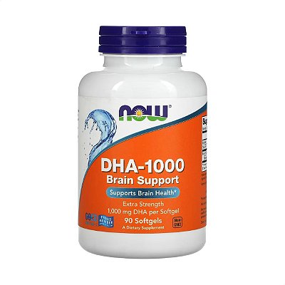 Ômega DHA 1000mg Brain Support 90 caps Now Foods