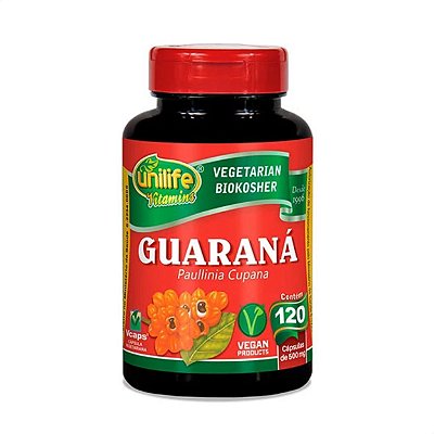 Guaraná 500mg 120caps Unilife
