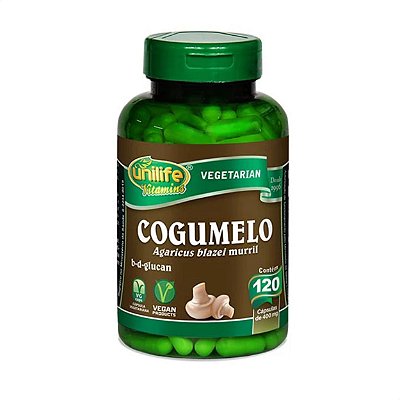 Cogumelo Agaricus Blazei  Murril 400mg 120 caps Unilife