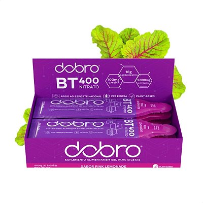BT Nitrato Gel Pink Lemonade com L-Citrulina Caixa com 10un Dobro