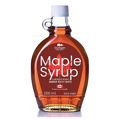 Xarope de Bordo Maple Syrup 100% Puro 250ml Importado Canadá