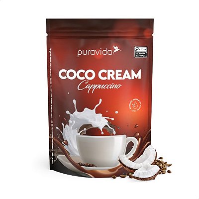 Coco Cream Cappuccino em Pó 250g Puravida