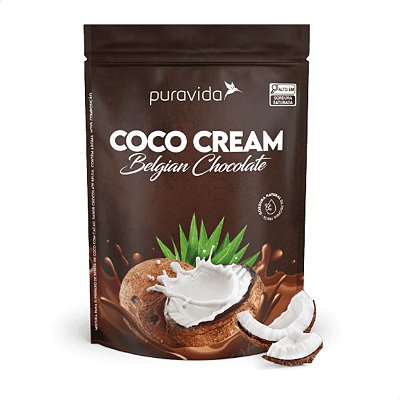 Coco Cream Chocolate Belga em Pó 250g Puravida