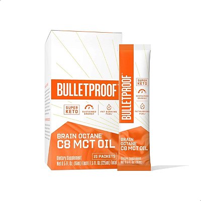 Bulletproof Coffee Mct Brain Octane Oil Ácido Caprílico Puro 15 sachês