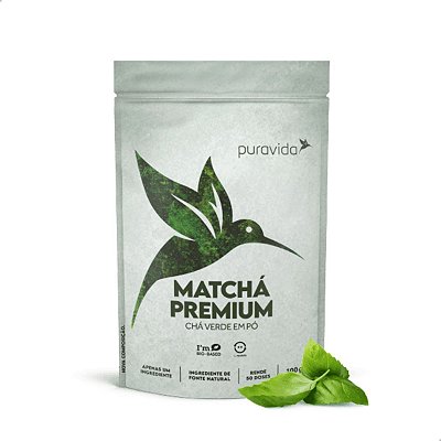 Matchá Preimium Chá Verde em pó 100g Puravida