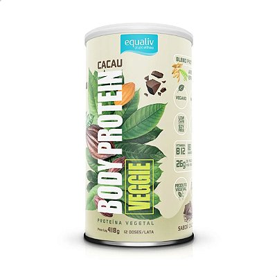 Body Protein Veggie Proteína Vegana Cacau 418g Equaliv