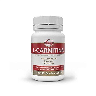 L-Carnitina 530mg 60 caps Vitafor