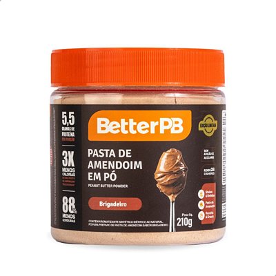 Pasta de Amendoim em Pó Brigadeiro 210g BetterPB