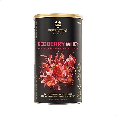 Red Berry Whey Protein Hidro e Iso 450g Essential
