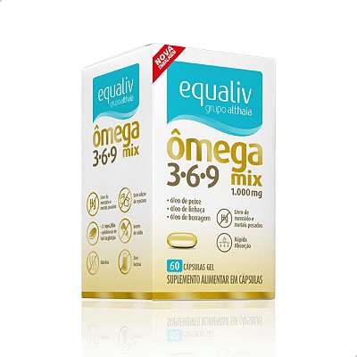 Ômega Mix 3 6 9 1000mg 60 caps Equaliv